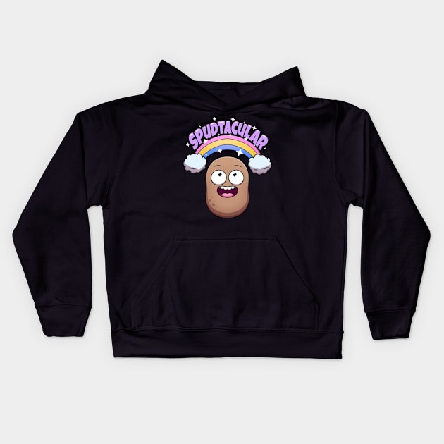 Spud- Tacular Potato Kids Hoodie by TheMaskedTooner